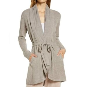 BAREFOOT DREAMS CozyChic Ultra Lite Shawl Collar Belted Cardigan